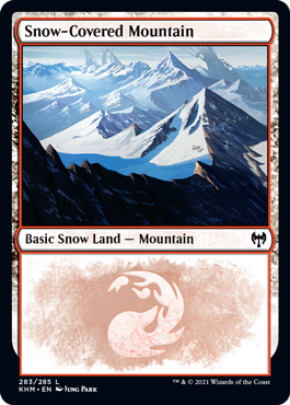 Picture of Snow-Covered Mountain            